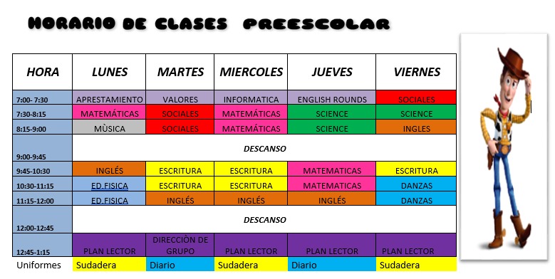 HORARIO DE CLASES 2026