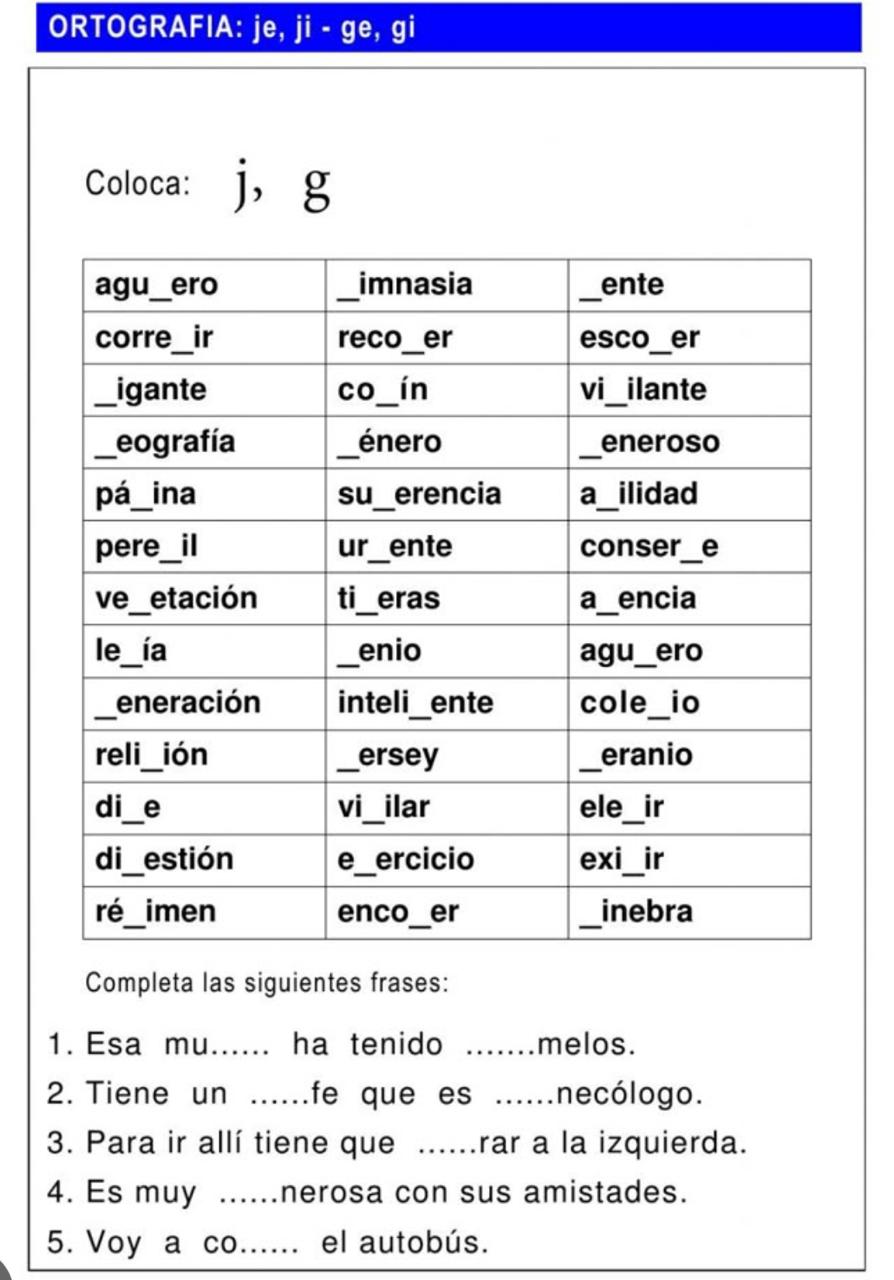 ESPAÑOL 5