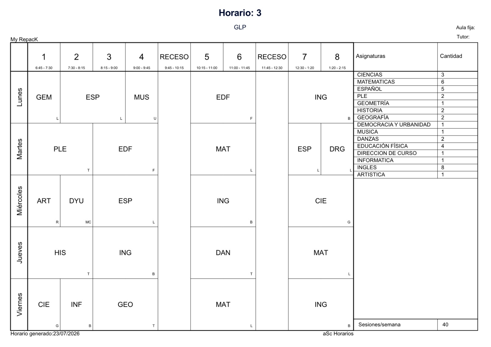 INFO CAMBIO HORARIO