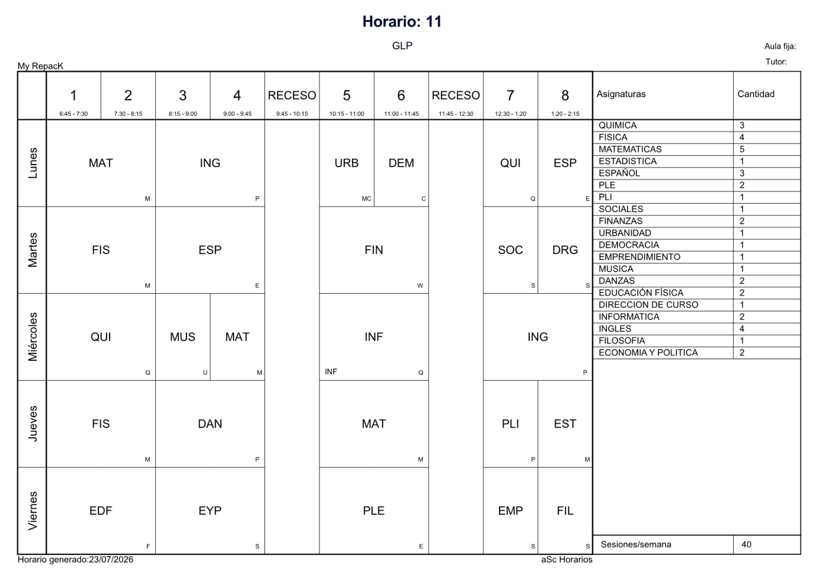 HORARIO NUEVO.