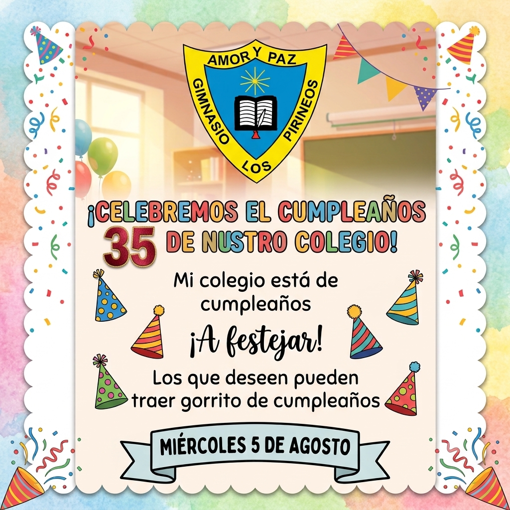 INFO- ANIVERSARIO GIMNASIO LOS PIRINEOS