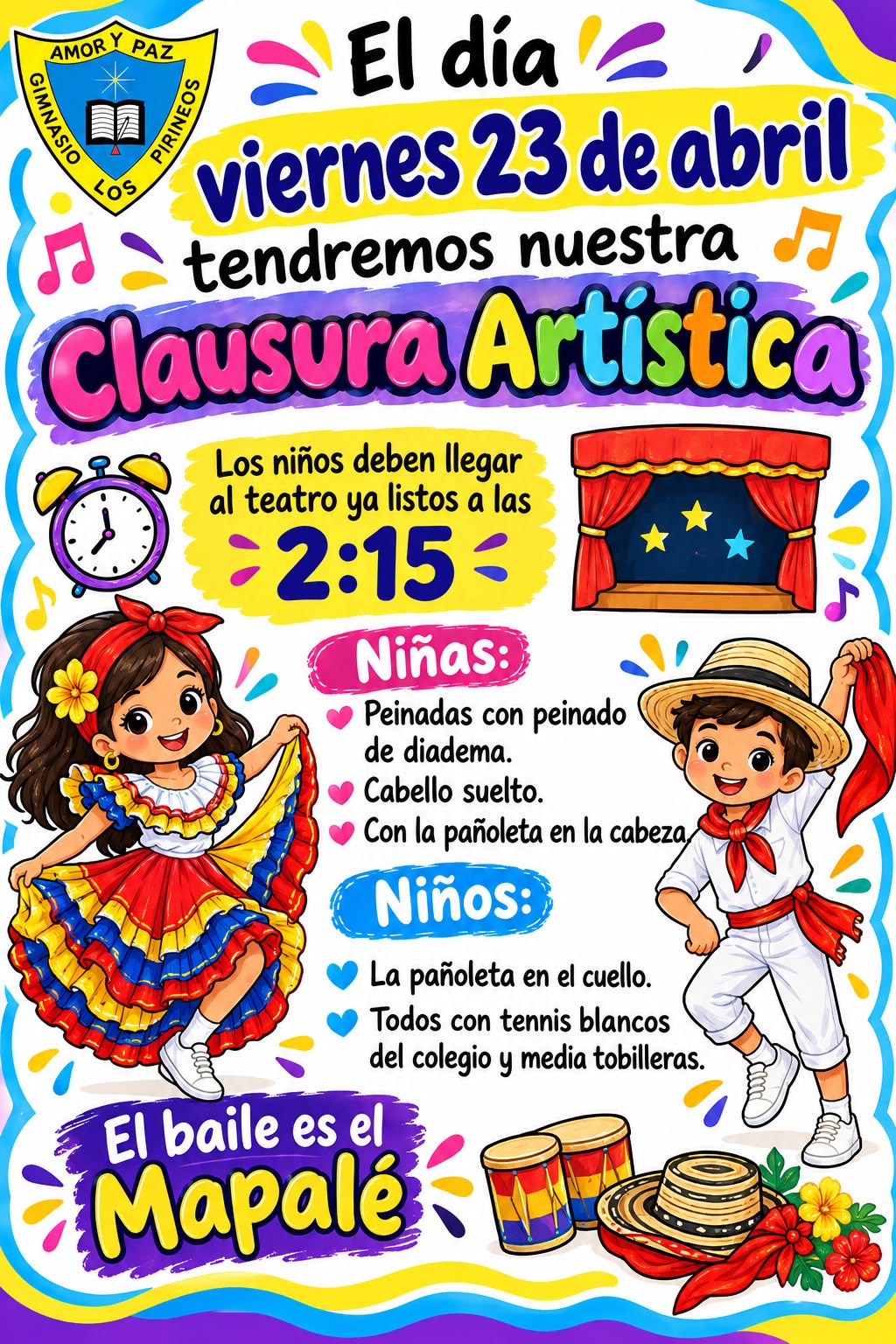 INFO TRAJE CLAUSURA